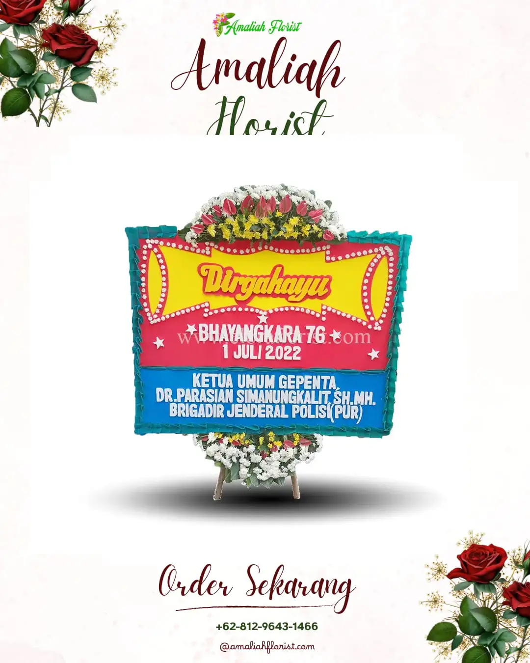 Papan Bunga HUT Ulang Tahun Banjarmasin Selatan